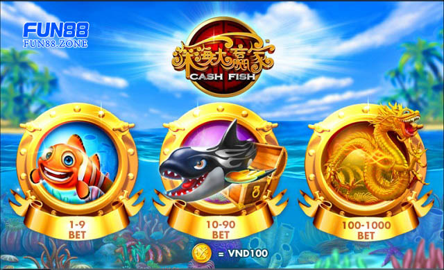 Chọn mức cược phù hợp tại Cash Fish