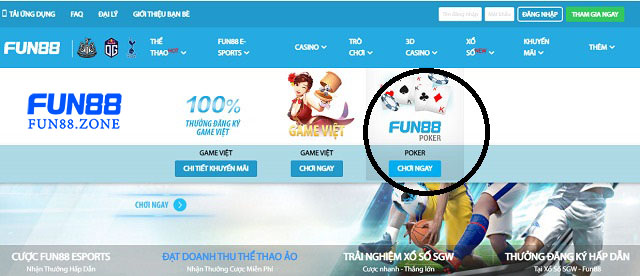 Chọn chơi Mậu Binh tại Poker Casino 3D