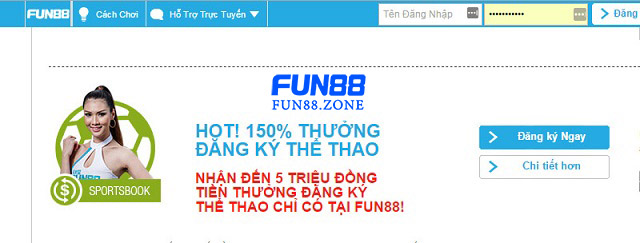 Đăng nhập vào tài khoản Fun88