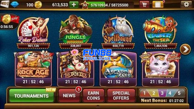 Slot game đa dạng nhiều thể loại